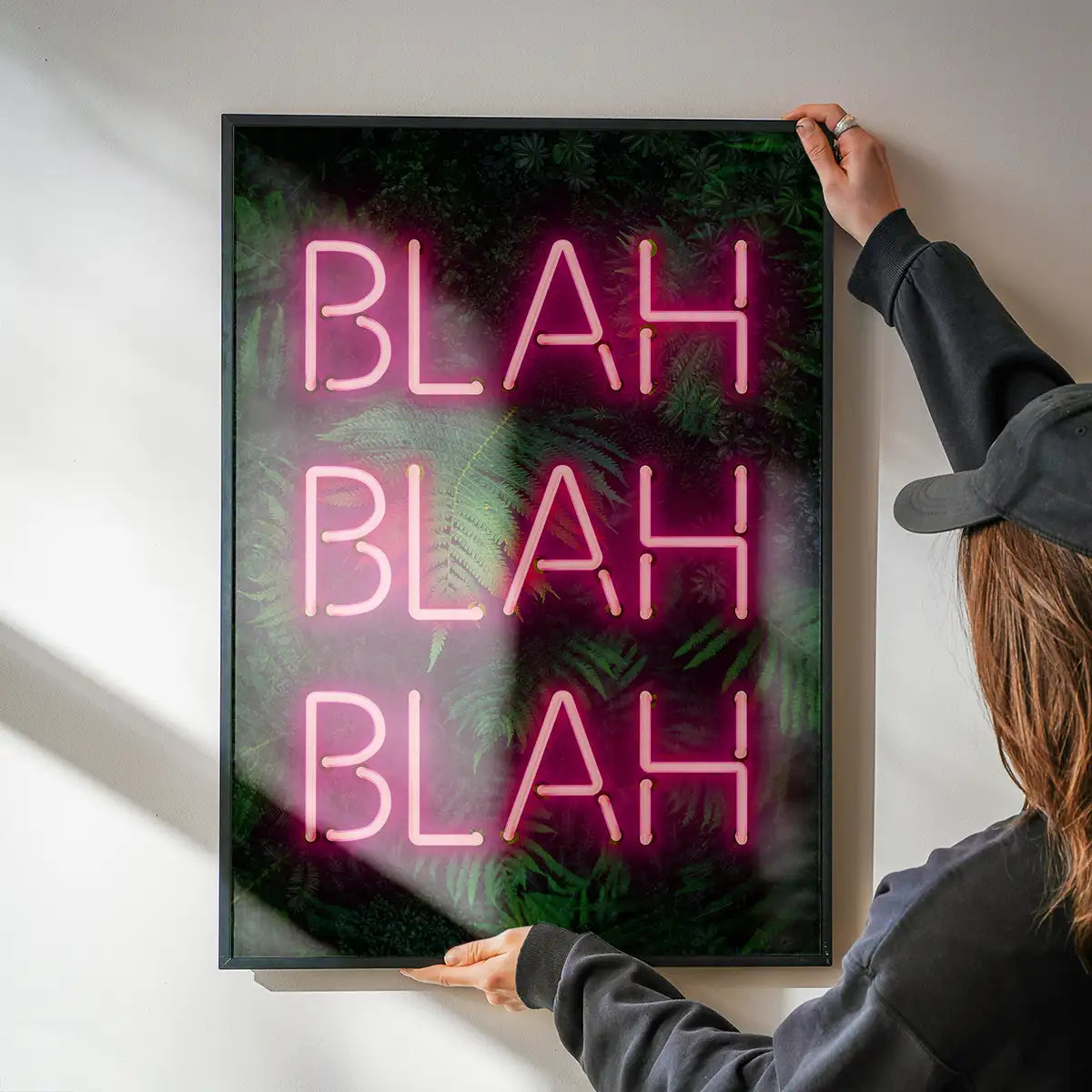 Blah Blah Blah Neon Print