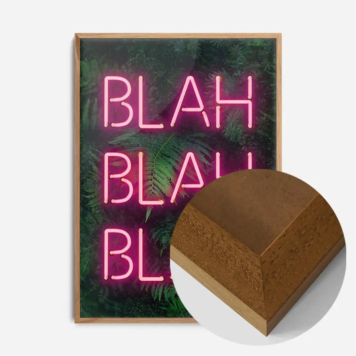 Blah Blah Blah Neon Print