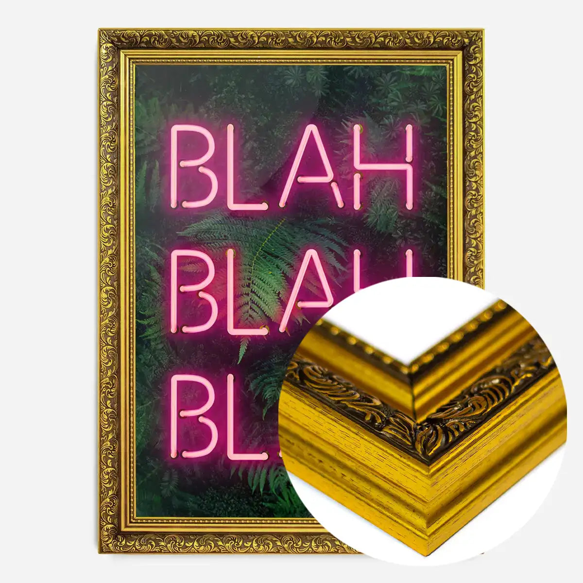 Blah Blah Blah Neon Print