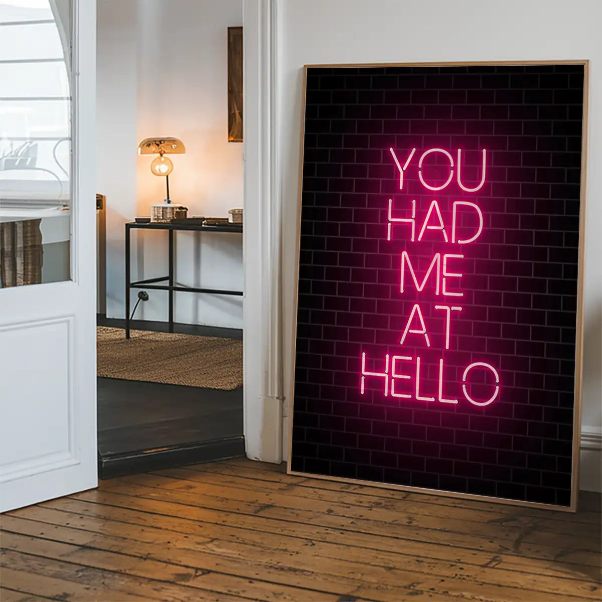 You Had Me At Hello Neon Print