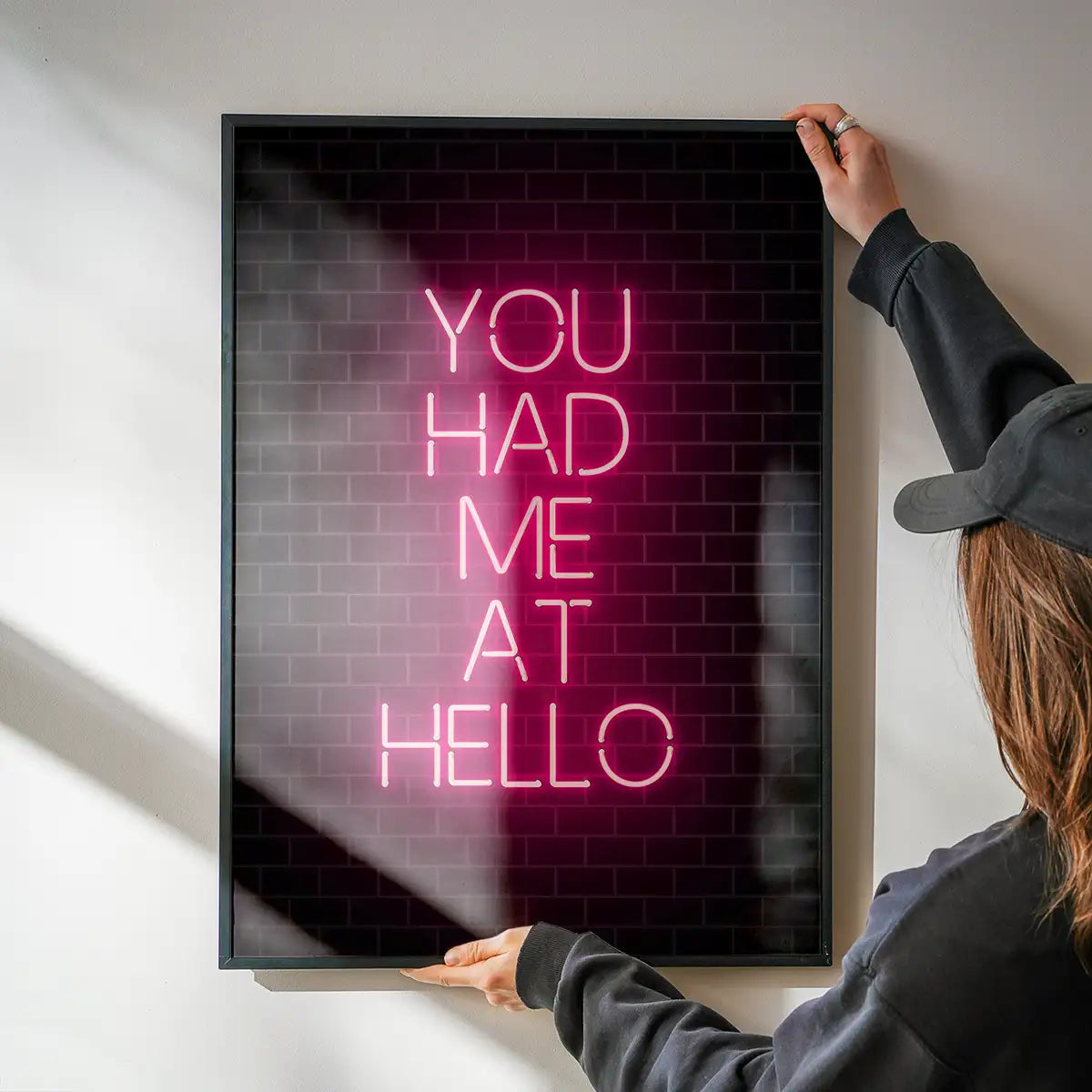 You Had Me At Hello Neon Print