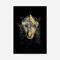 Gold Leopard Print