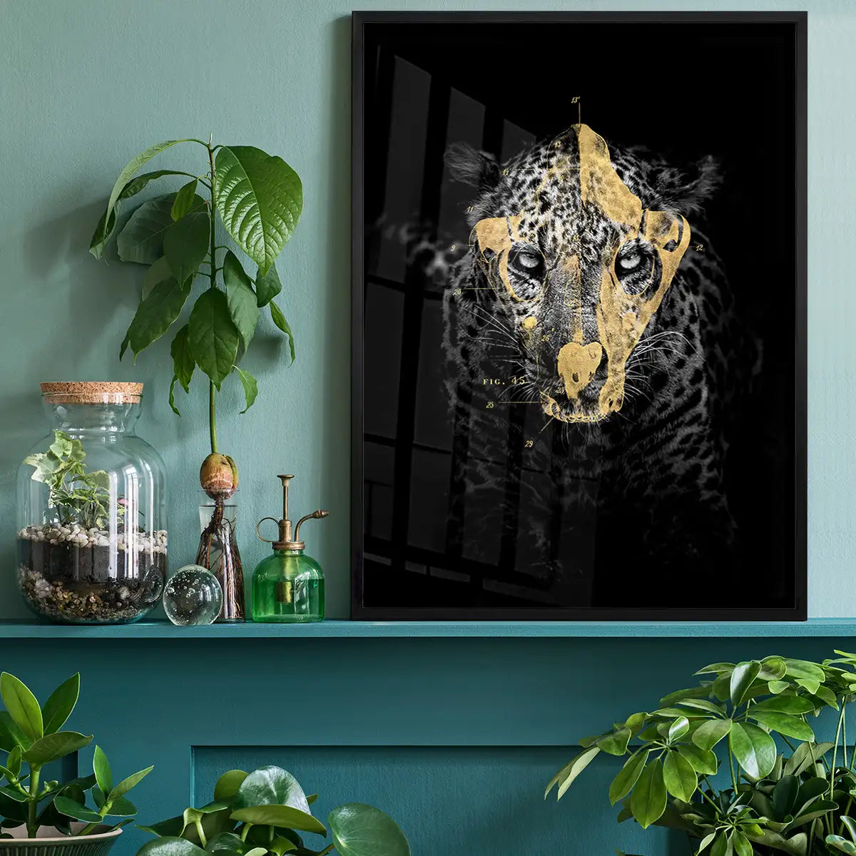 Gold Leopard Print