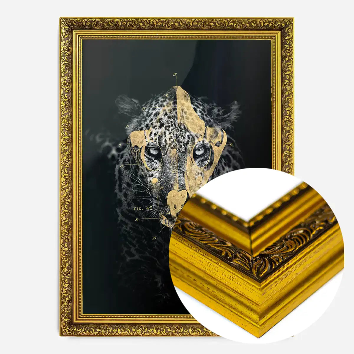 Gold Leopard Print