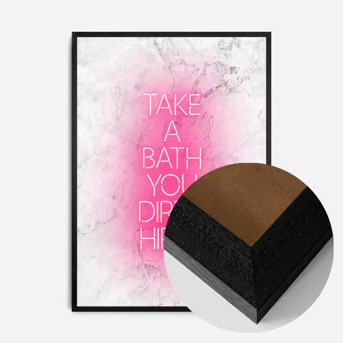 Take A Bath Hippie White Print