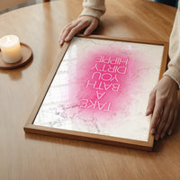 Take A Bath Hippie White Print