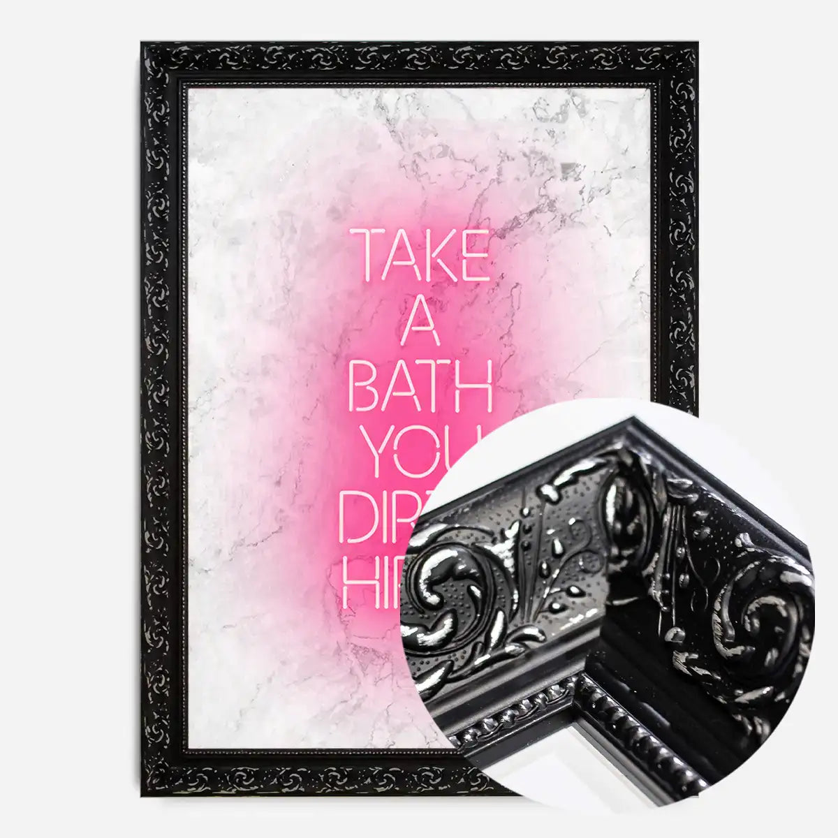 Take A Bath Hippie White Print