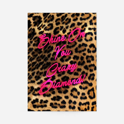 Shine On You Crazy Diamond Leopard Print