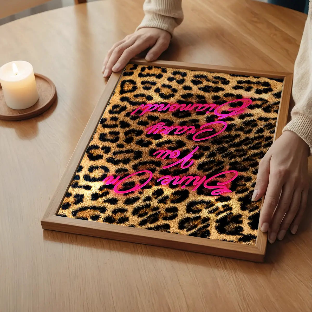 Shine On You Crazy Diamond Leopard Print