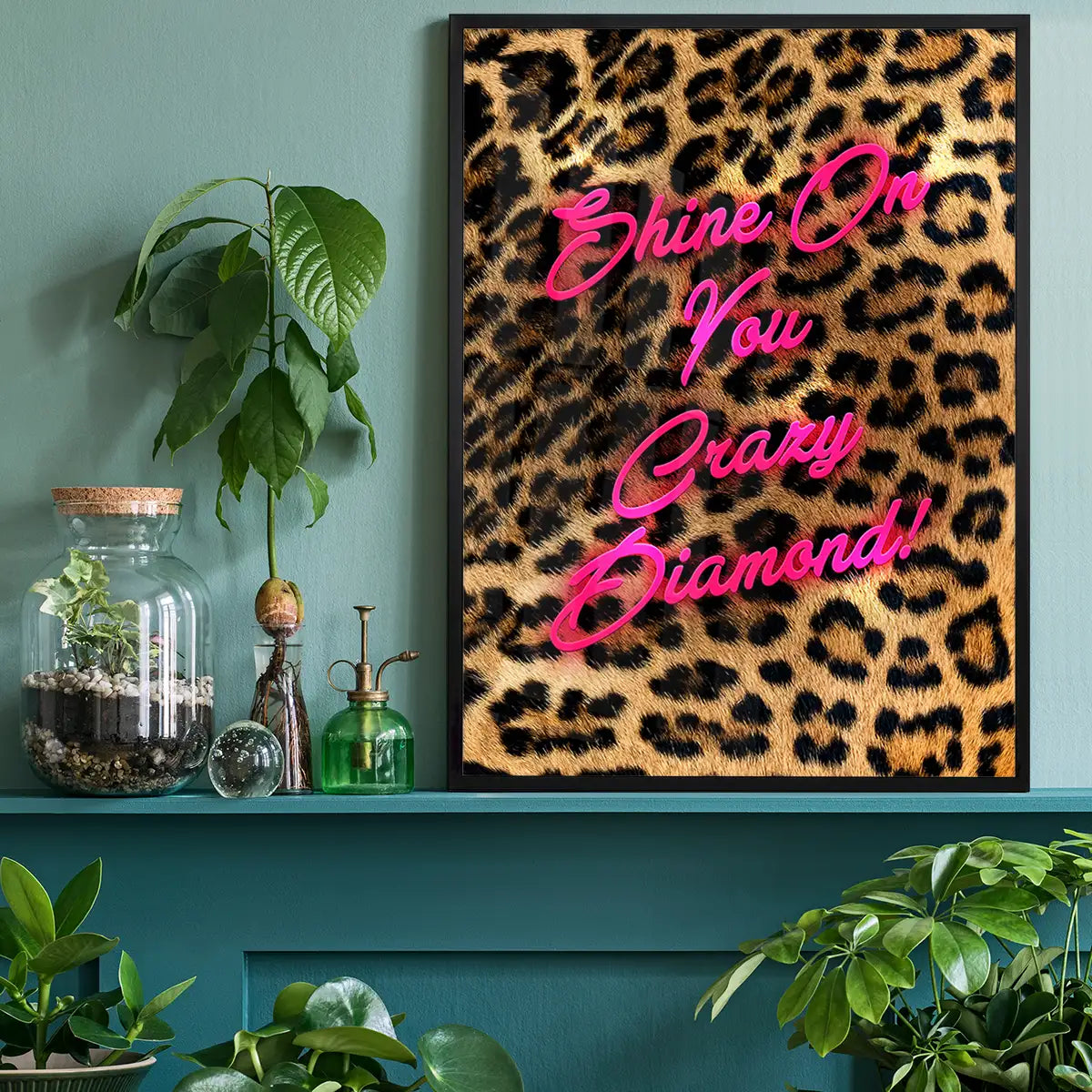 Shine On You Crazy Diamond Leopard Print