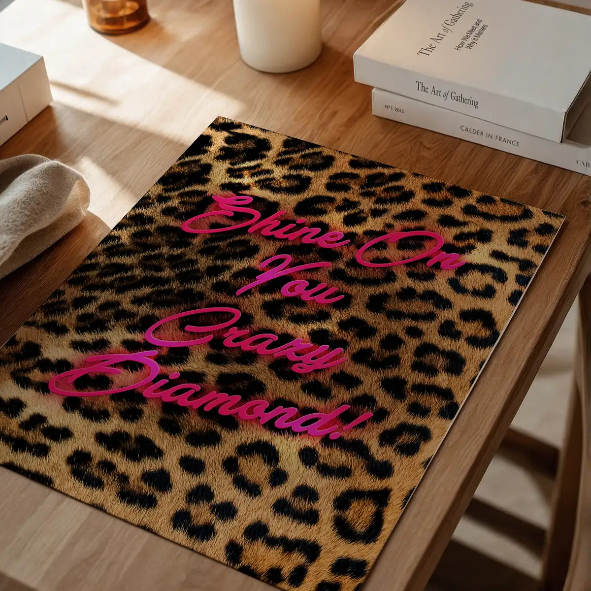Shine On You Crazy Diamond Leopard Print