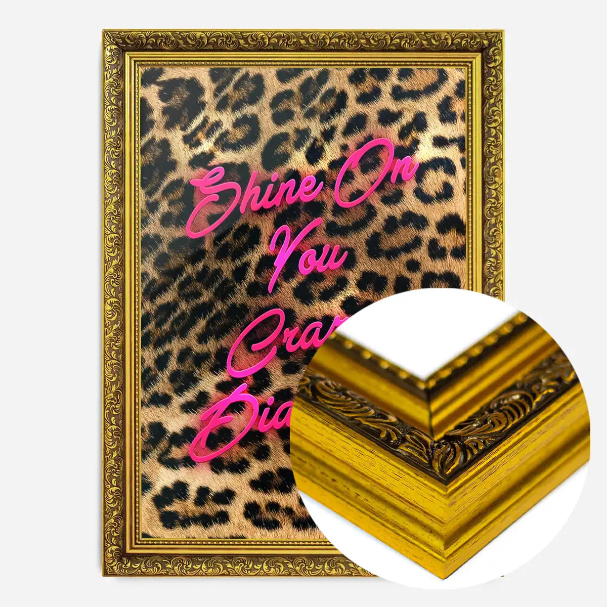 Shine On You Crazy Diamond Leopard Print