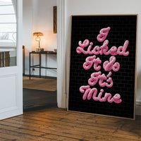 I Licked It Icing Black Print