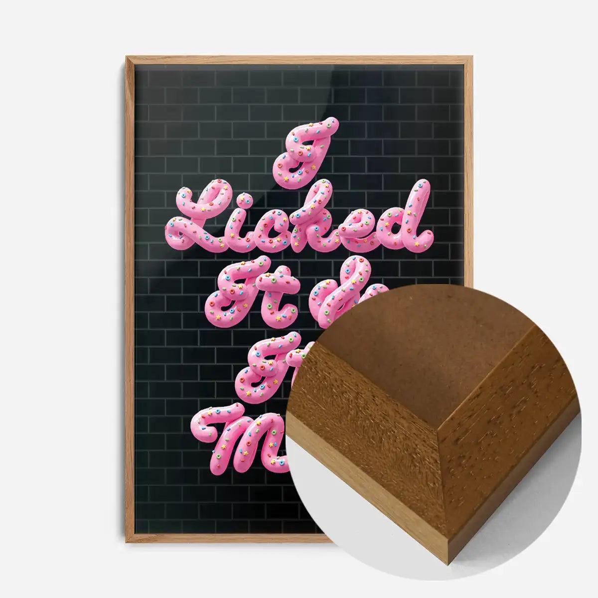I Licked It Icing Black Print