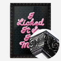 I Licked It Icing Black Print