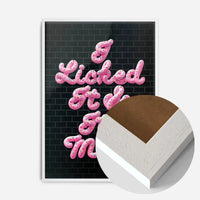 I Licked It Icing Black Print