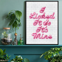 I Licked It Icing Print