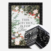 This Kitchen Is For Dancing Floral Quote Print
