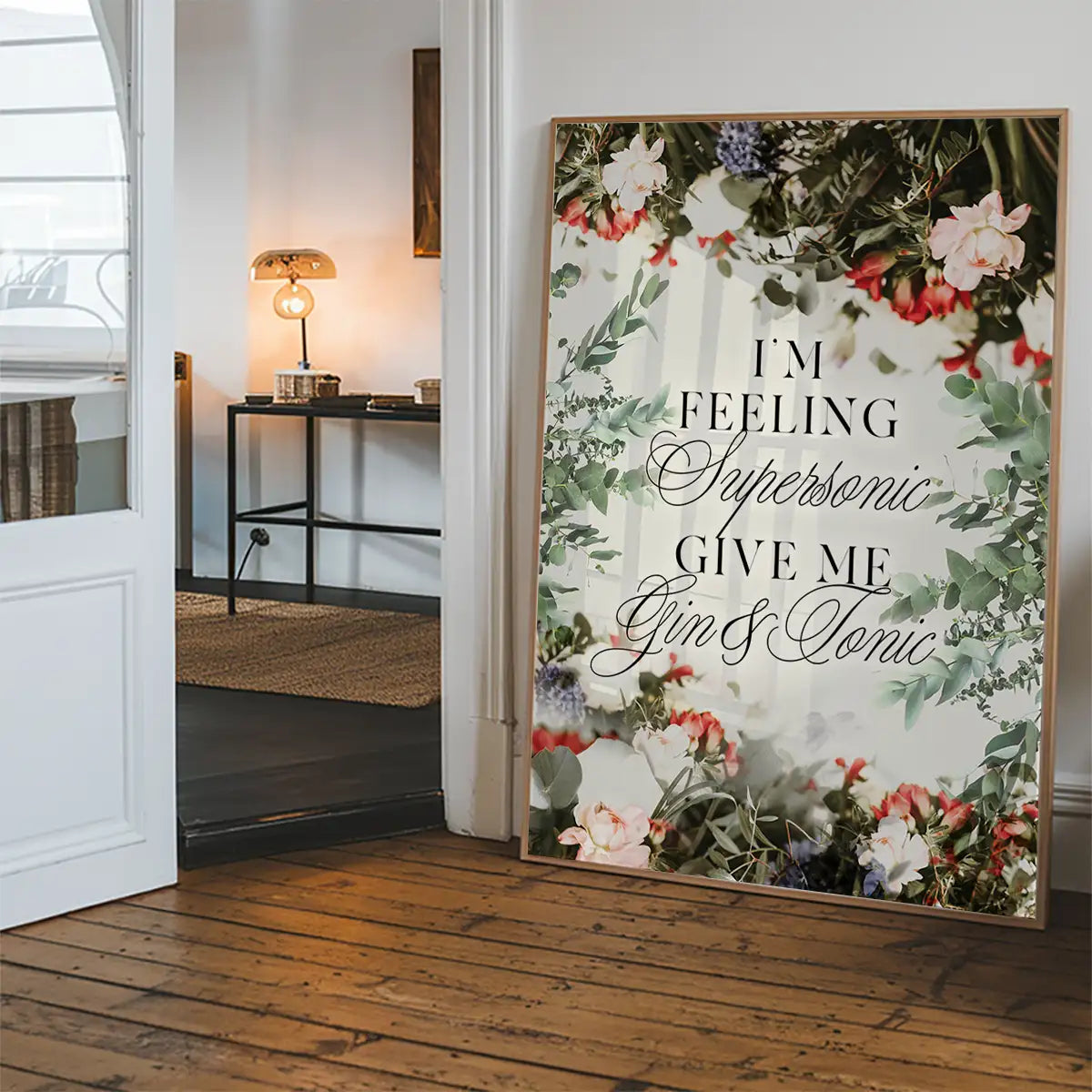 Supersonic Gin & Tonic Lyrics Print