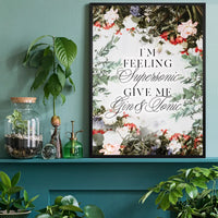 Supersonic Gin & Tonic Lyrics Print