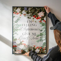 Supersonic Gin & Tonic Lyrics Print