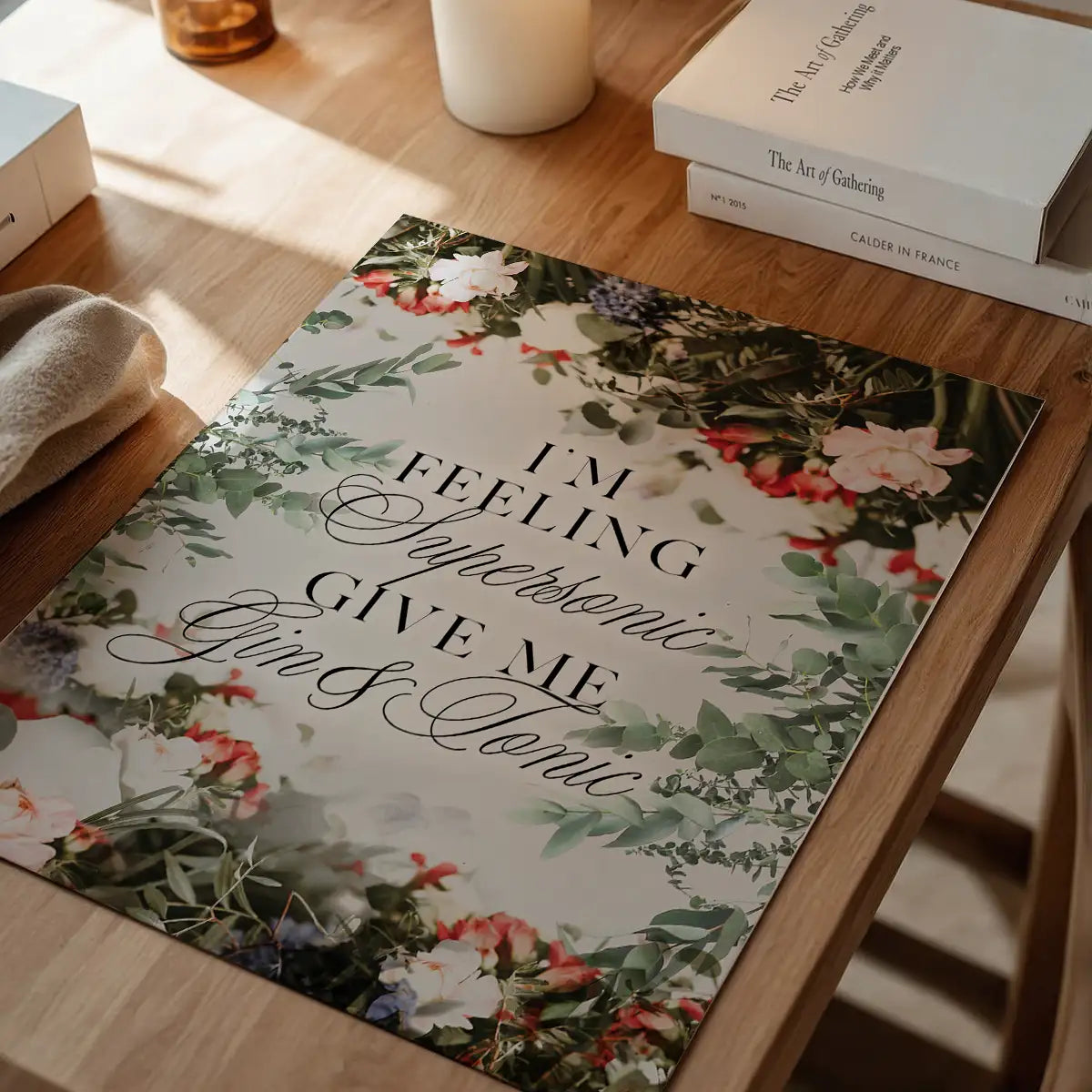 Supersonic Gin & Tonic Lyrics Print