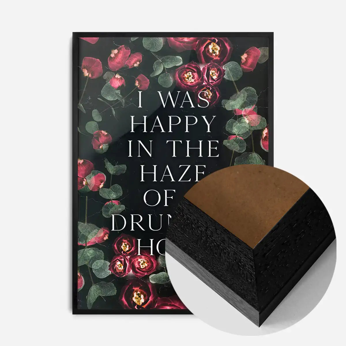 I Was Happy In The Haze Of a Drunken Hour Lyrics Print