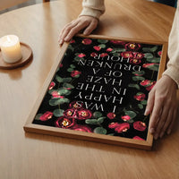 I Was Happy In The Haze Of a Drunken Hour Lyrics Print