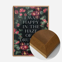 I Was Happy In The Haze Of a Drunken Hour Lyrics Print