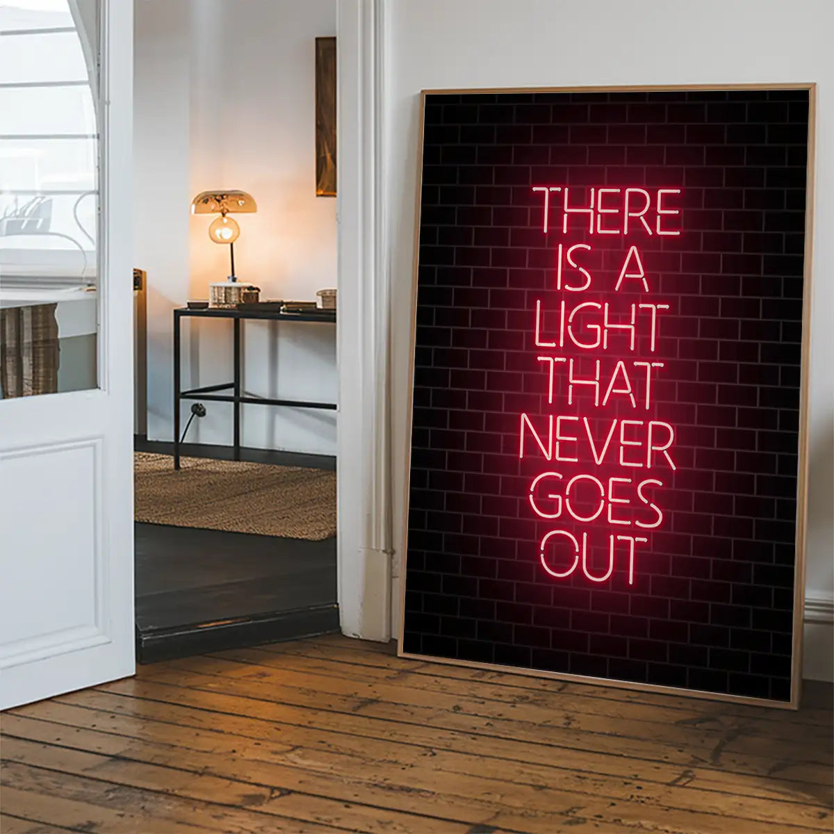 There Is A Light That Never Goes Out Neon Print