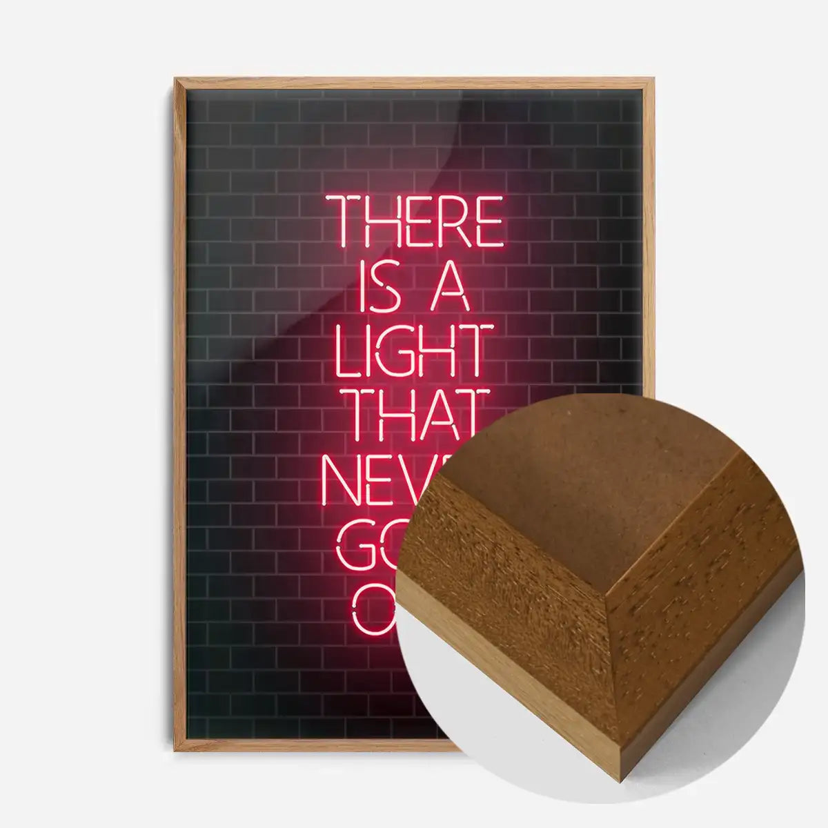 There Is A Light That Never Goes Out Neon Print