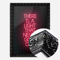 There Is A Light That Never Goes Out Neon Print