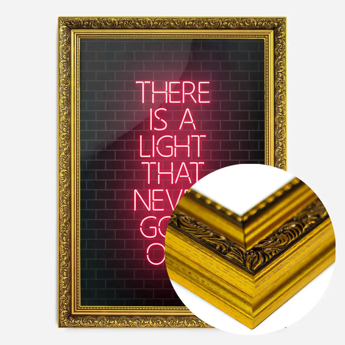 There Is A Light That Never Goes Out Neon Print