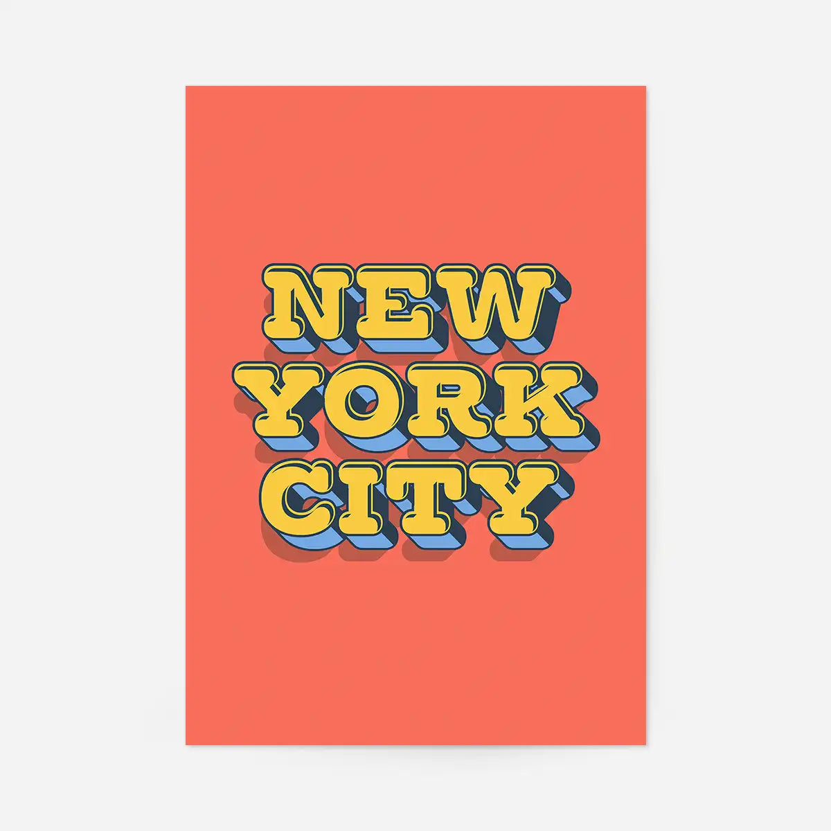 New York City Typography Print