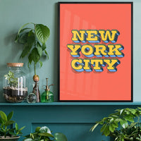 New York City Typography Print