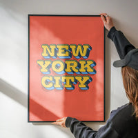 New York City Typography Print