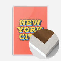 New York City Typography Print