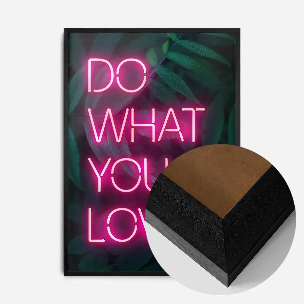 Do What You Love Neon Quote Print