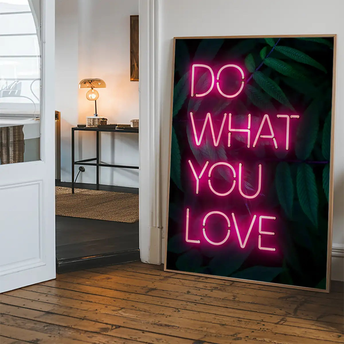 Do What You Love Neon Quote Print
