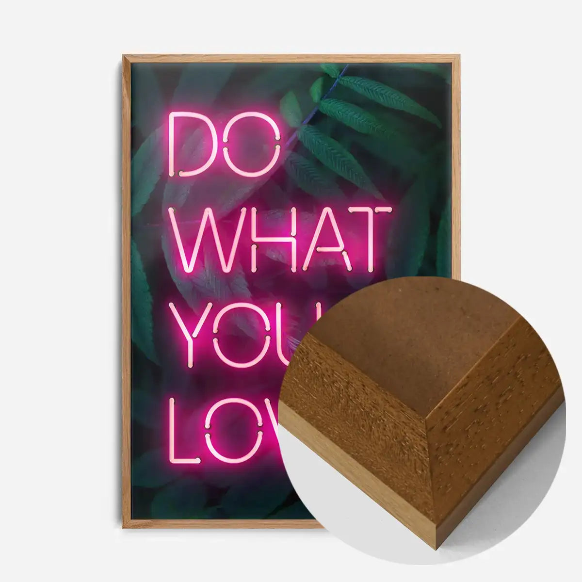 Do What You Love Neon Quote Print