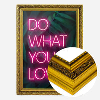 Do What You Love Neon Quote Print