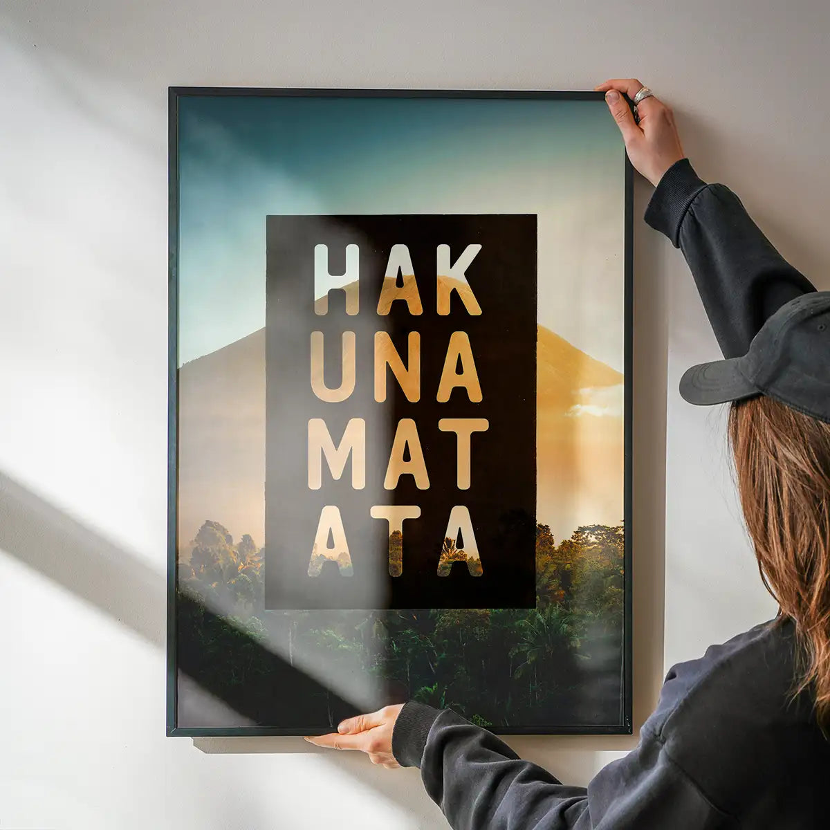 Hakuna Matata Quote Sunset Print