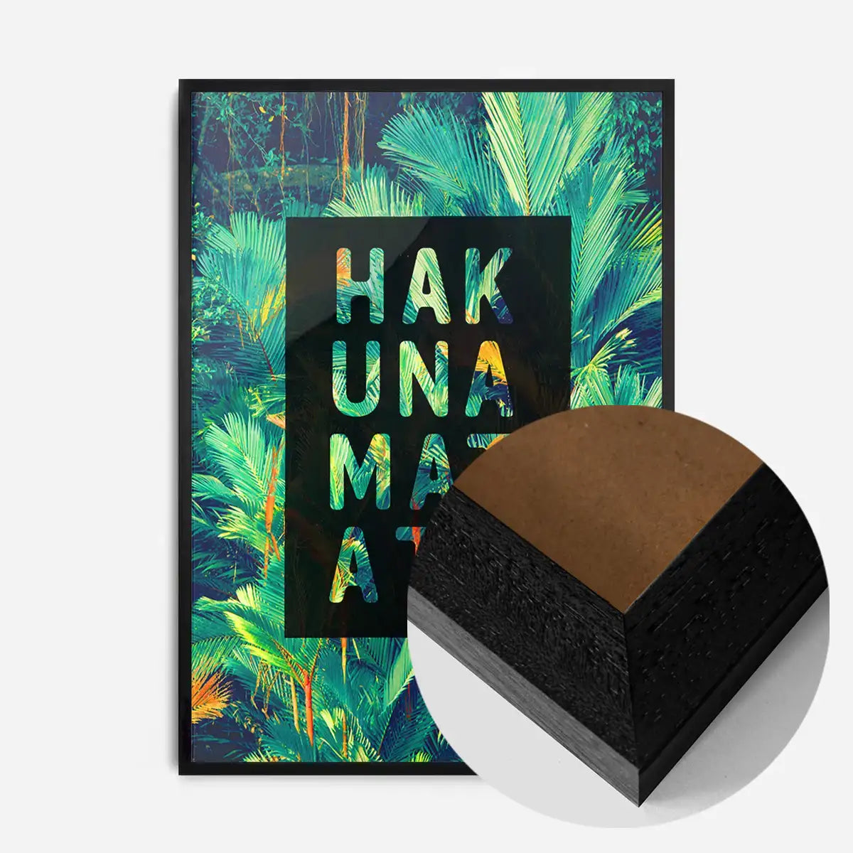 Hakuna Matata Quote Tropical Print