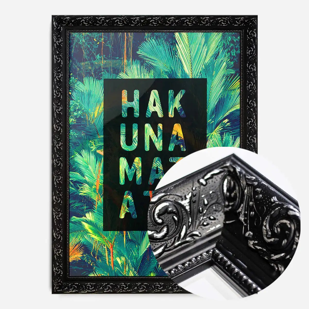 Hakuna Matata Quote Tropical Print
