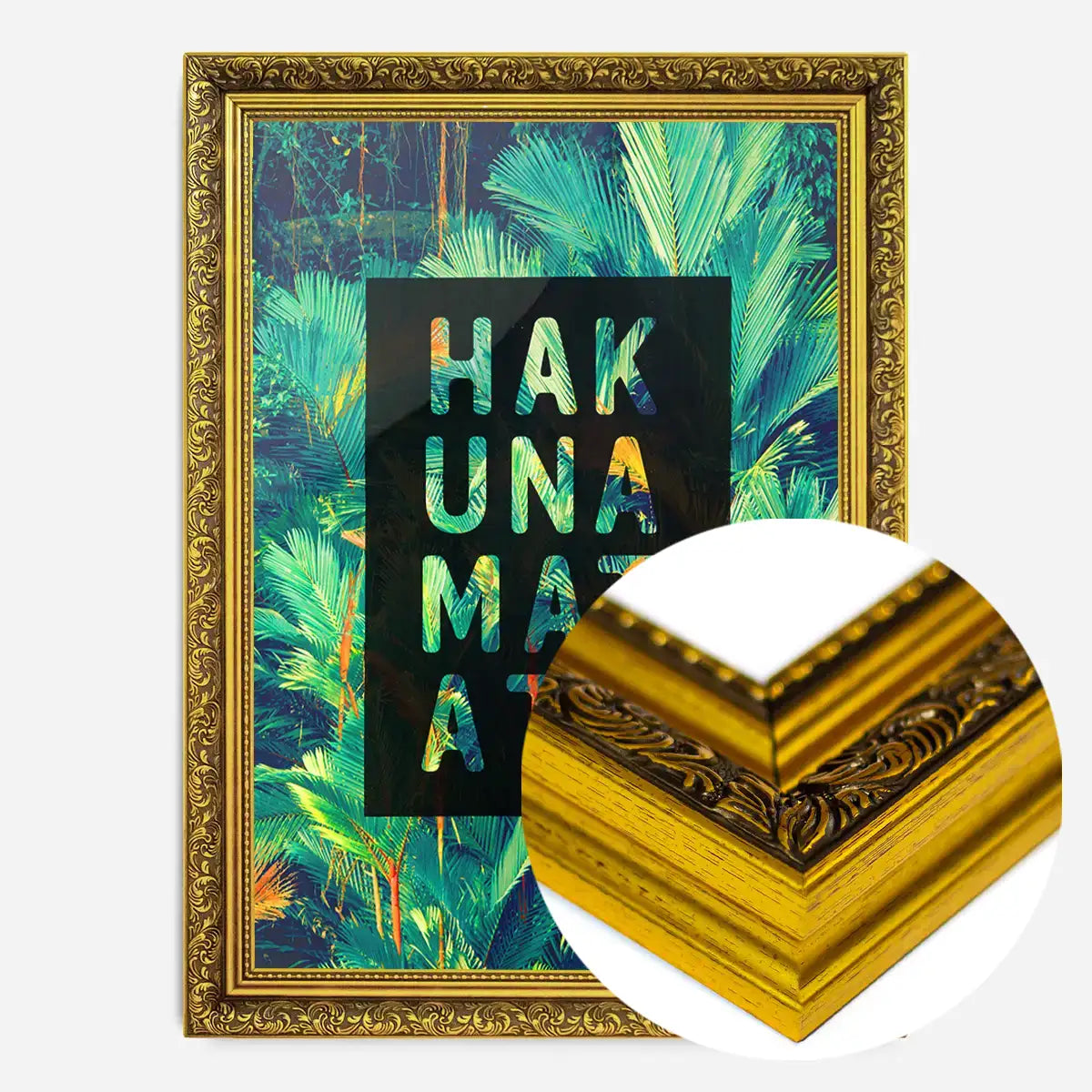 Hakuna Matata Quote Tropical Print
