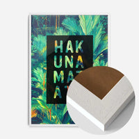 Hakuna Matata Quote Tropical Print