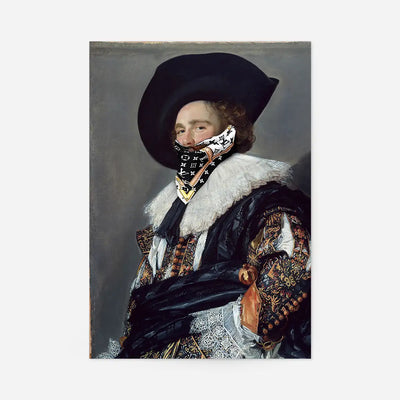 Gang Portrait LV Scarf Print