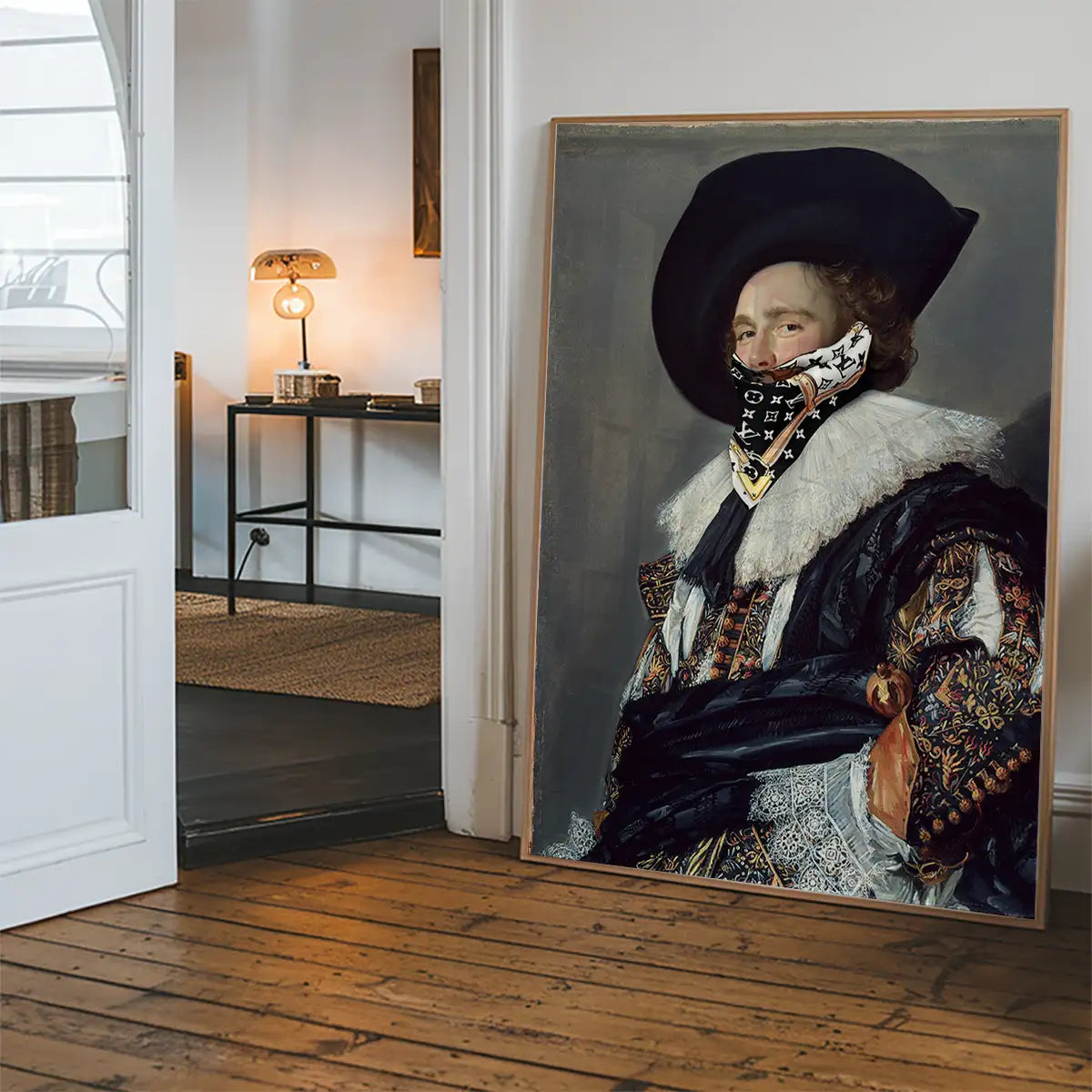 Gang Portrait LV Scarf Print