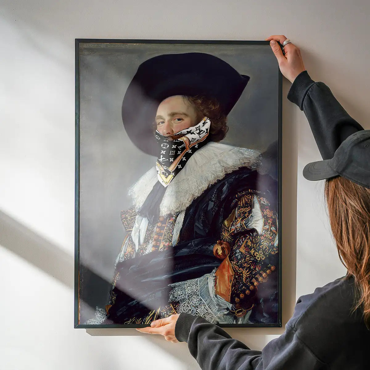 Gang Portrait LV Scarf Print