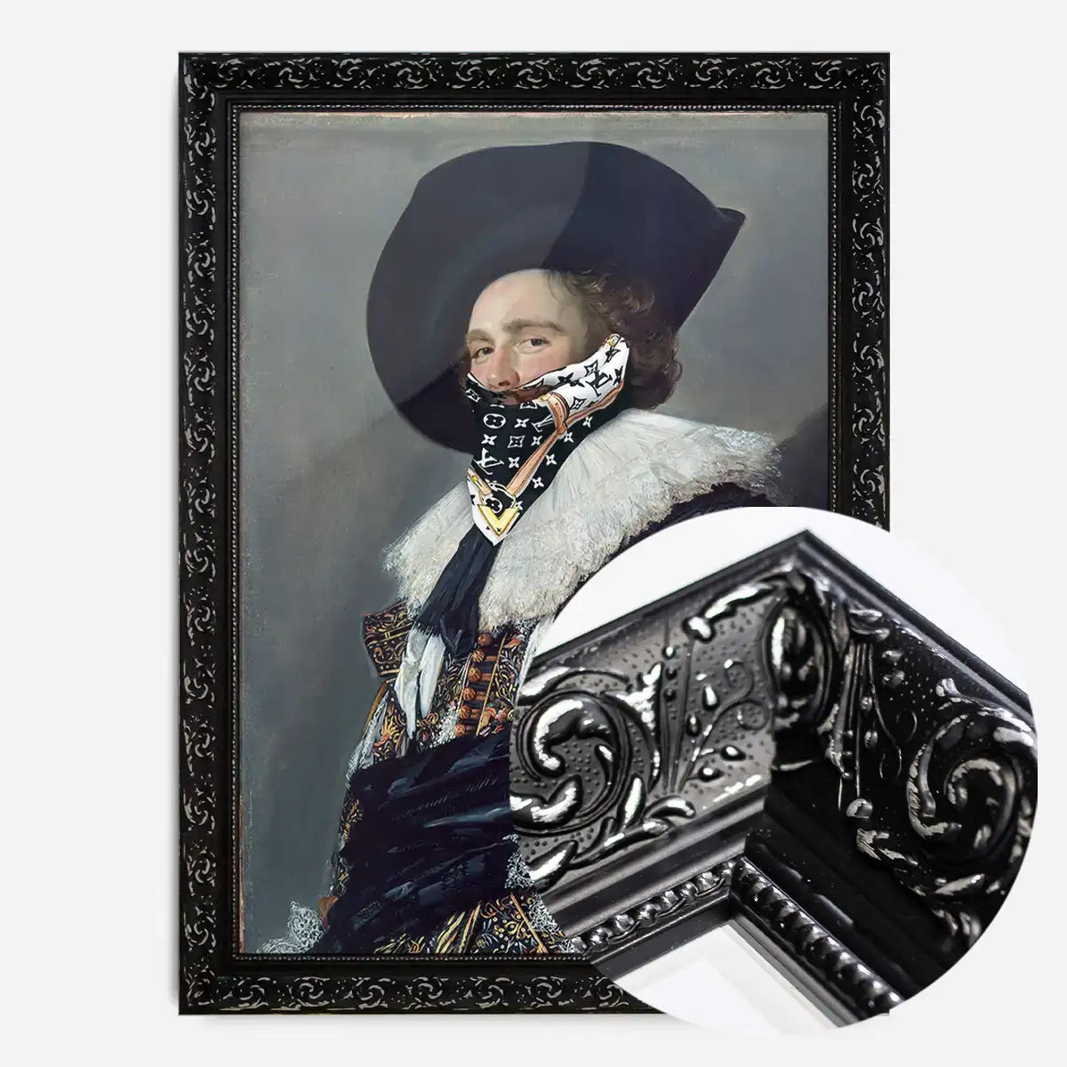 Gang Portrait LV Scarf Print
